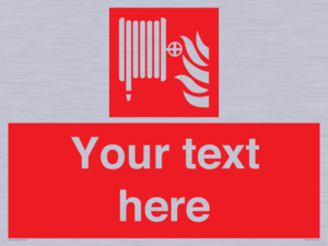 Custom Fire hose reel Sign